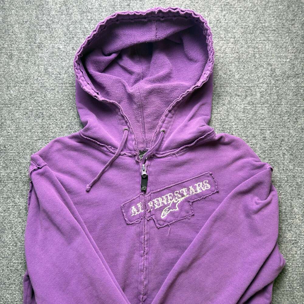 Alpinestars Full Zip Hoodie Purple Size L
